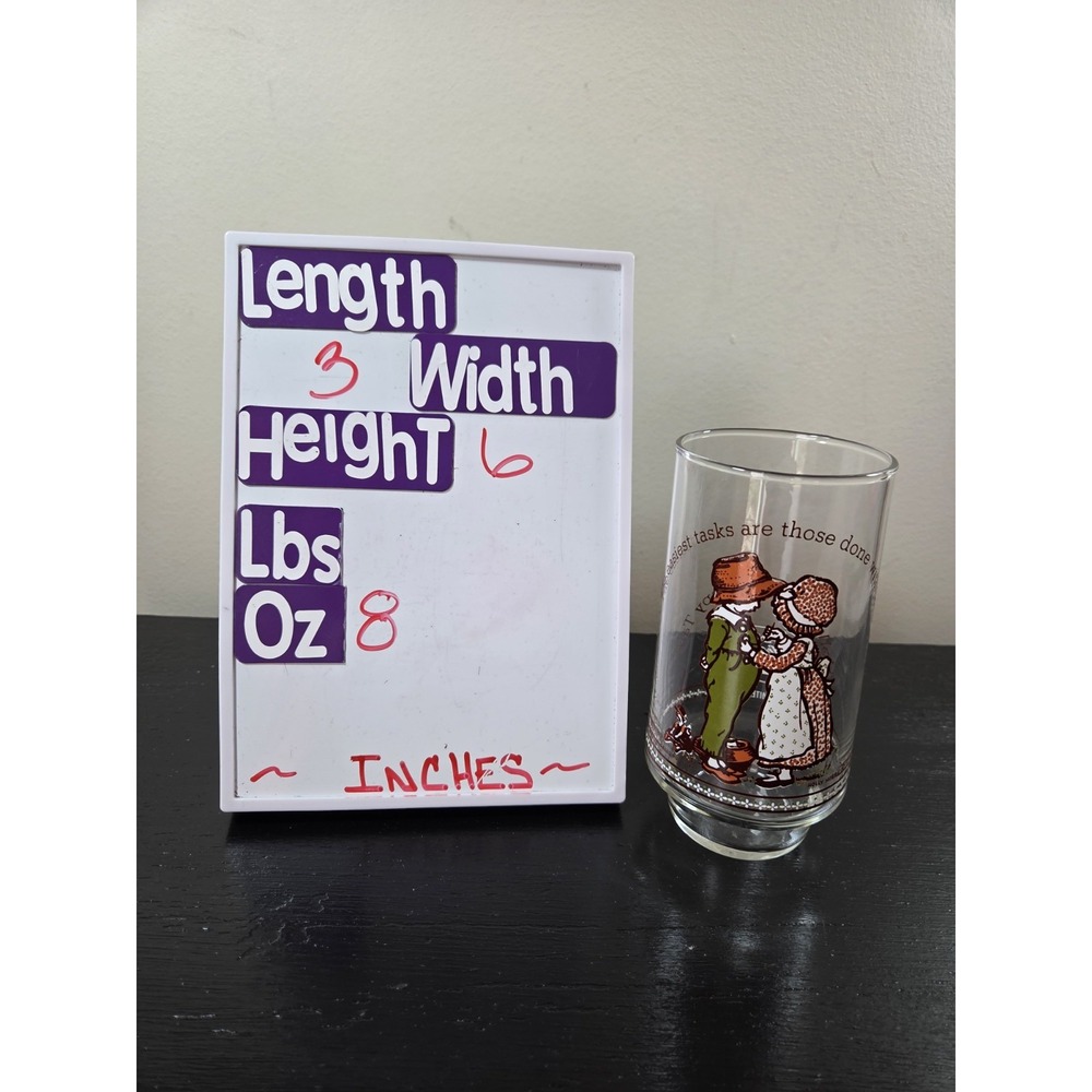 Holly Hobbie Happy Talk Ltd Edition Coca Cola Glass 1970's Vintage VGC - Picture 2 of 4